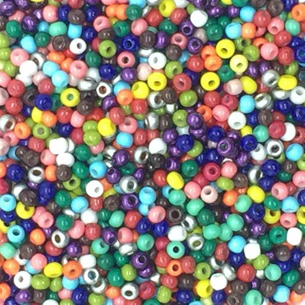 Seed beads 12/0, farvemix, 10 gram